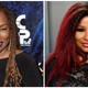 Stephanie Mills at the 2018 Black Music Honors on August 16, 2018 in Nashville, Tennessee; Chaka Khan attends the 2020 Vanity Fair Oscar Party on February 09, 2020 in Beverly Hills, California.